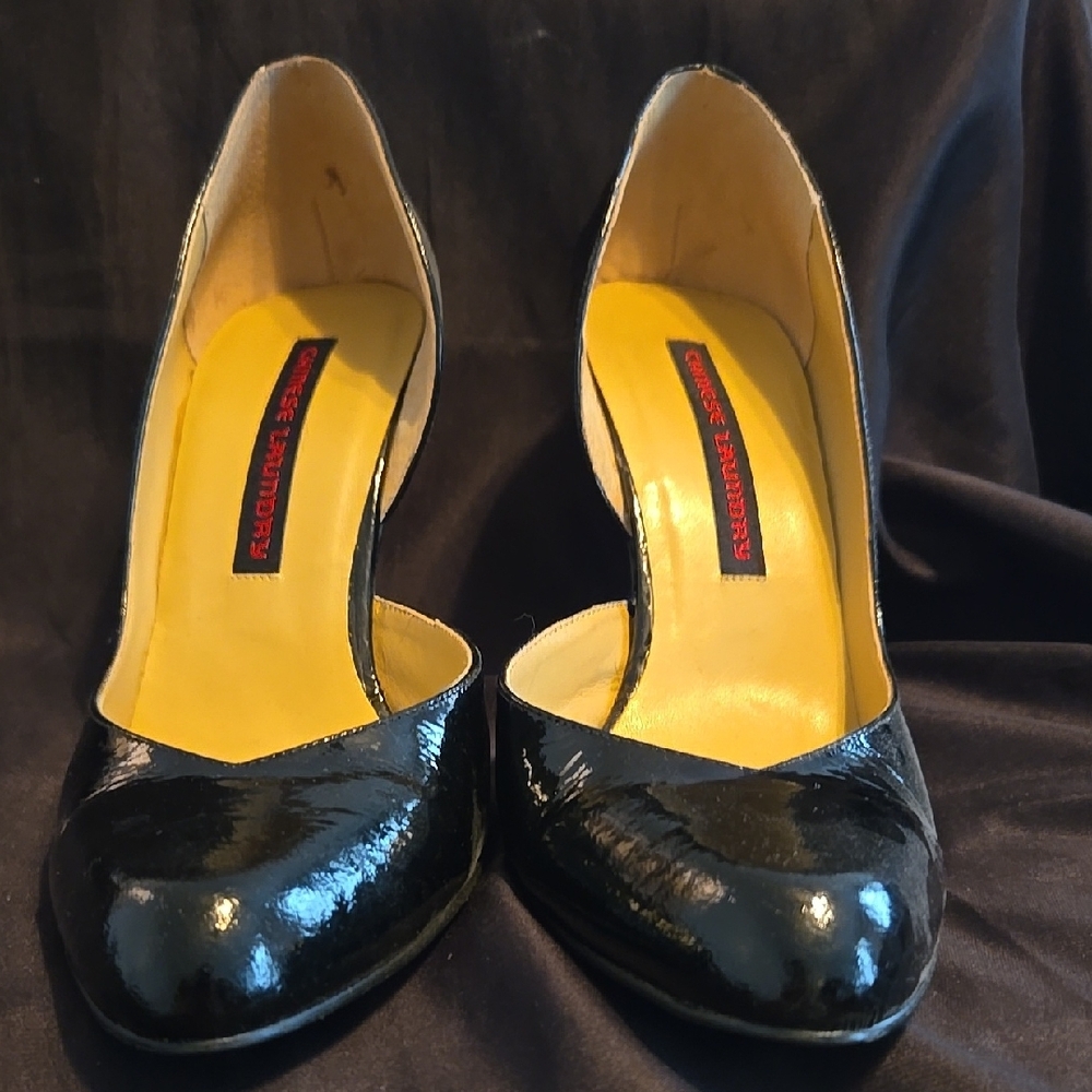 Black Patent Leather Pumps